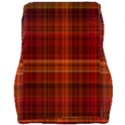 Red Brown Orange Plaid Pattern Car Seat Velour Cushion  View2