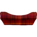 Red Brown Orange Plaid Pattern Car Seat Velour Cushion  View3