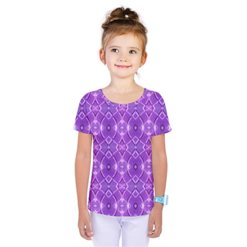 Geometric Galaxy Pattern Print Kids  One Piece Tee by dflcprintsclothing