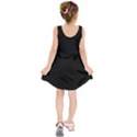 Plain Black Solid Color Kids  Sleeveless Dress View2