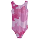 Camo Pink Kids  Cut-Out Back One Piece Swimsuit View1