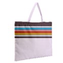 Vintage Stripes Zipper Large Tote Bag View2