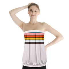 Vintage Stripes Strapless Top by tmsartbazaar