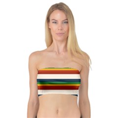 Rainbow Stripes Bandeau Top by tmsartbazaar