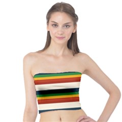 Rainbow Stripes Tube Top by tmsartbazaar