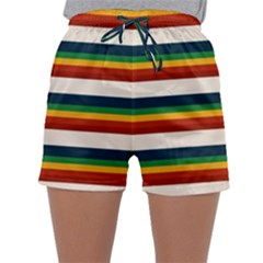 Rainbow Stripes Sleepwear Shorts by tmsartbazaar