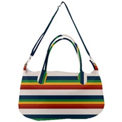 Rainbow Stripes Removal Strap Handbag by tmsartbazaar