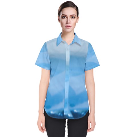 Aquamarine Women s Short Sleeve Shirt by Janetaudreywilson