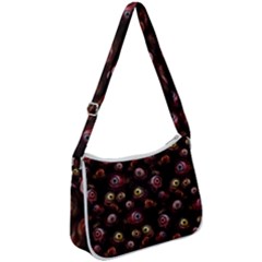 Zombie Eyes Pattern Zip Up Shoulder Bag by SpinnyChairDesigns