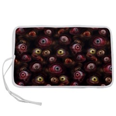 Zombie Eyes Pattern Pen Storage Case (l) by SpinnyChairDesigns