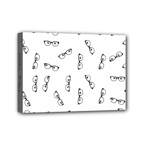 Geek Glasses With Eyes Mini Canvas 7  X 5  (stretched) by SpinnyChairDesigns