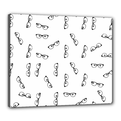 Geek Glasses With Eyes Canvas 24  X 20  (stretched) by SpinnyChairDesigns