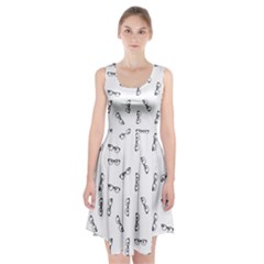 Geek Glasses With Eyes Racerback Midi Dress by SpinnyChairDesigns