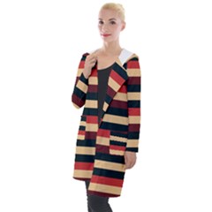 Seventies Stripes Hooded Pocket Cardigan by tmsartbazaar