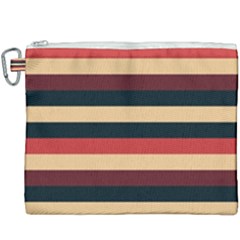 Seventies Stripes Canvas Cosmetic Bag (xxxl) by tmsartbazaar