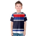 Casual Uniform Stripes Kids  Cotton Tee View1