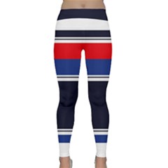 Casual Uniform Stripes Classic Yoga Leggings by tmsartbazaar