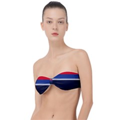 Casual Uniform Stripes Classic Bandeau Bikini Top  by tmsartbazaar