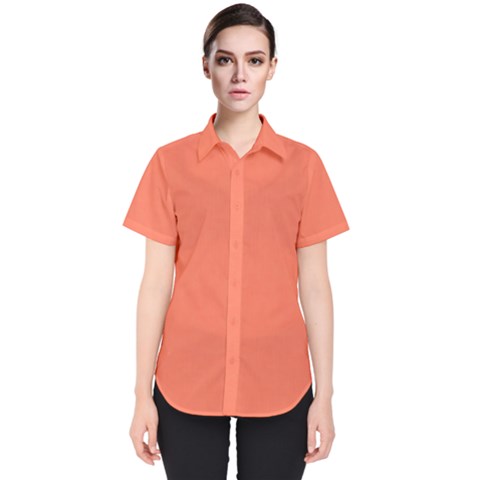 Appreciating Apricot Women s Short Sleeve Shirt by Janetaudreywilson