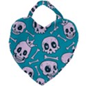 Skull Giant Heart Shaped Tote View1