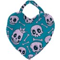 Skull Giant Heart Shaped Tote View2