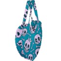 Skull Giant Heart Shaped Tote View4