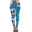 Skull Lightweight Velour Leggings View1