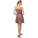 Tea Rose Pink and Brown Abstract Art Color Summer Time Chiffon Dress View2