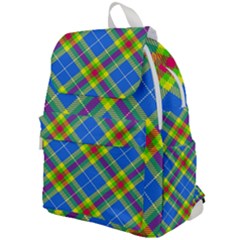 Clown Costume Plaid Striped Top Flap Backpack by SpinnyChairDesigns