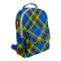 Clown Costume Plaid Striped Flap Pocket Backpack (Small) View2