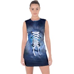 Astrology Zodiac Lion Lace Up Front Bodycon Dress by Mariart