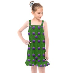 Power To The Big Flowers Festive Kids  Overall Dress by pepitasart