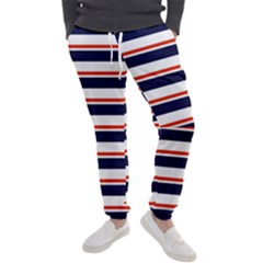 Red With Blue Stripes Men s Jogger Sweatpants by tmsartbazaar