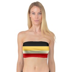 Contrast Yellow With Red Bandeau Top by tmsartbazaar