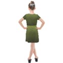 Army Green Gradient Color Kids  Cross Web Dress View2