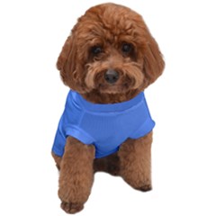 True Cornflower Blue Color Dog T-shirt by SpinnyChairDesigns