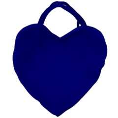 True Navy Blue Color Giant Heart Shaped Tote by SpinnyChairDesigns