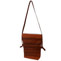 Cinnamon And Rust Ombre Folding Shoulder Bag by SpinnyChairDesigns