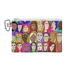 432sisters Canvas Cosmetic Bag (medium) by Kritter