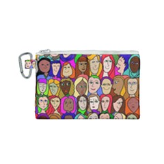 432sisters Canvas Cosmetic Bag (small) by Kritter