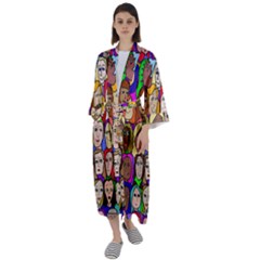 432sisters Maxi Satin Kimono by Kritter