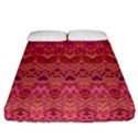 Boho Pink Pattern Fitted Sheet (California King Size) View1