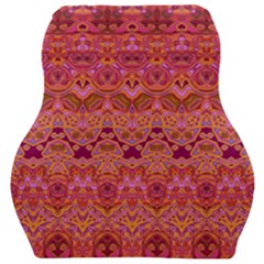 Boho Pink Pattern Car Seat Velour Cushion  by SpinnyChairDesigns