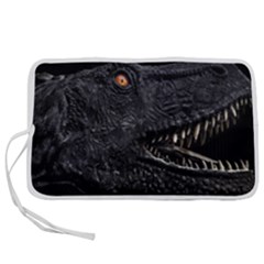 Trex Dinosaur Head Dark Poster Pen Storage Case (l) by dflcprintsclothing