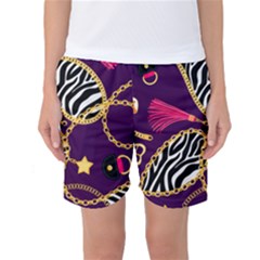 Chain Pattern  Women s Basketball Shorts by designsbymallika