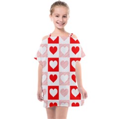 Hearts  Kids  One Piece Chiffon Dress by Sobalvarro