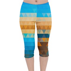 Mosaic  Velvet Capri Leggings  by Sobalvarro