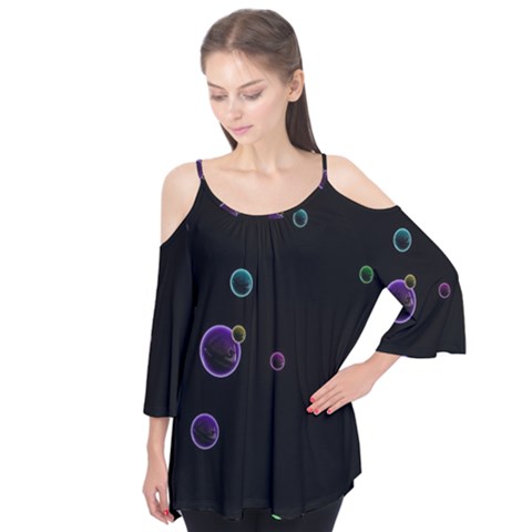 Bubble In Dark Flutter Tees by Sabelacarlos