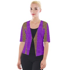 Colors Of A Rainbow Cropped Button Cardigan by pepitasart