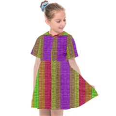 Colors Of A Rainbow Kids  Sailor Dress by pepitasart